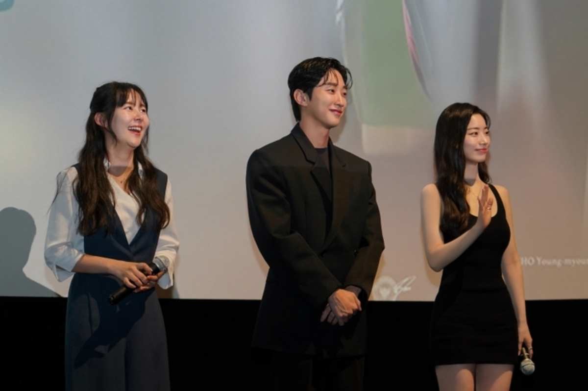 영화 '그 시절, 우리가 좋아했던 소녀' 인도네시아 프로모션 현장. / 영화사테이크 제공