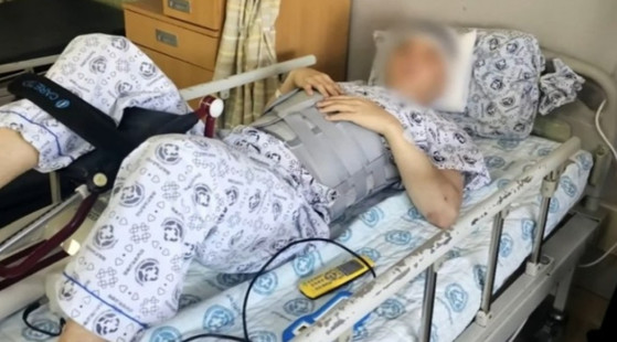 부상을 당한 피해자 A씨 / JTBC '사건반장'