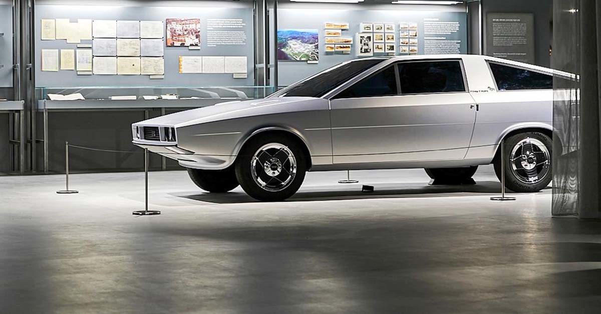 전시된 '포니 쿠페 콘셉트' 복원 차량. / 현대자동차 제공