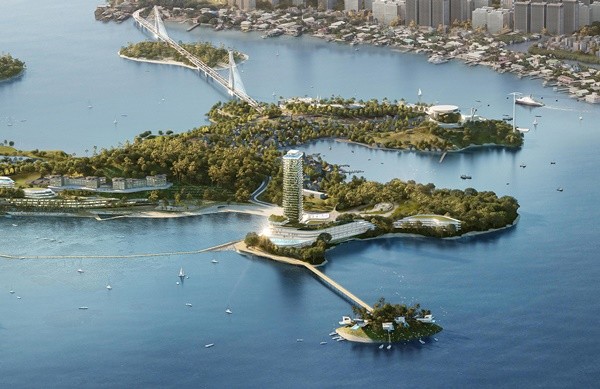 여수 K관광지- 경도 해양관광단지 호텔 조감도