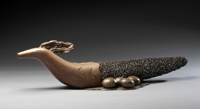 생성과 소멸 90-Ⅴ, 1990, 동, 황동, 청동, 30x115x34cm