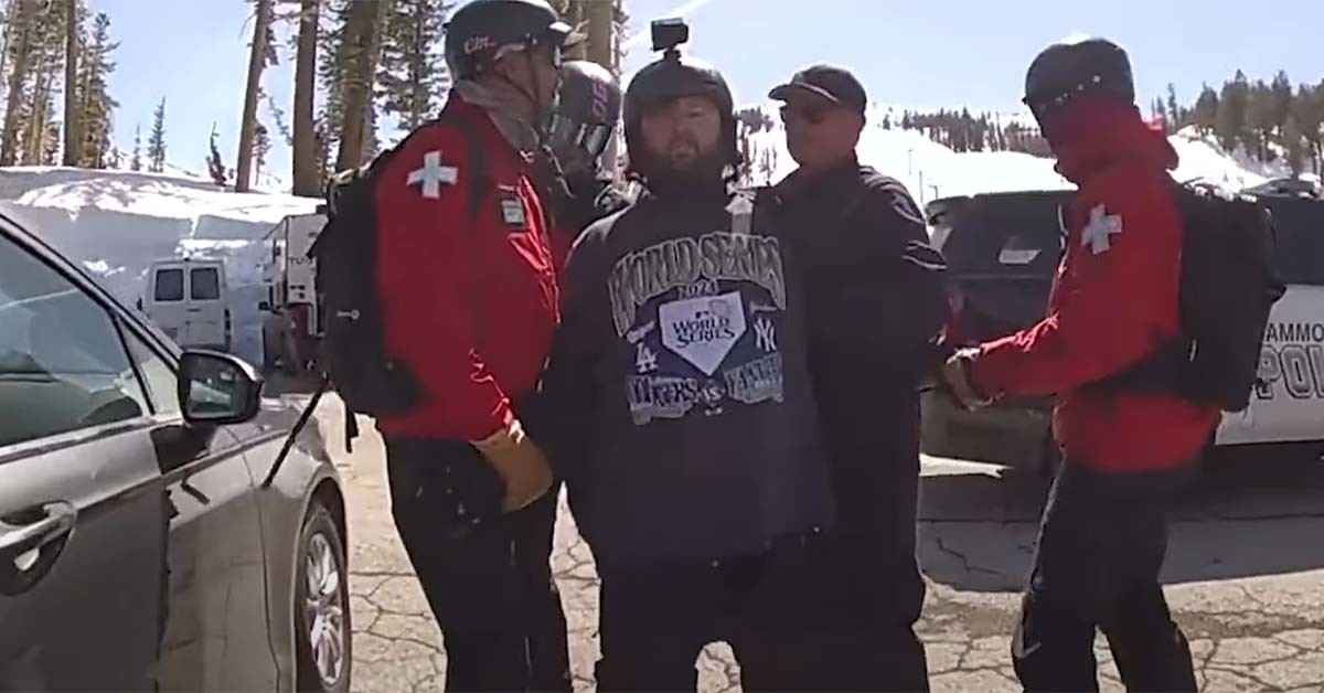 헤일리 조엘 오스먼트 체포 모습. 경찰 보디캠 영상을 캡처한 것이다.