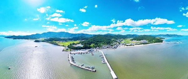 득량만 전경(회천면 일대)