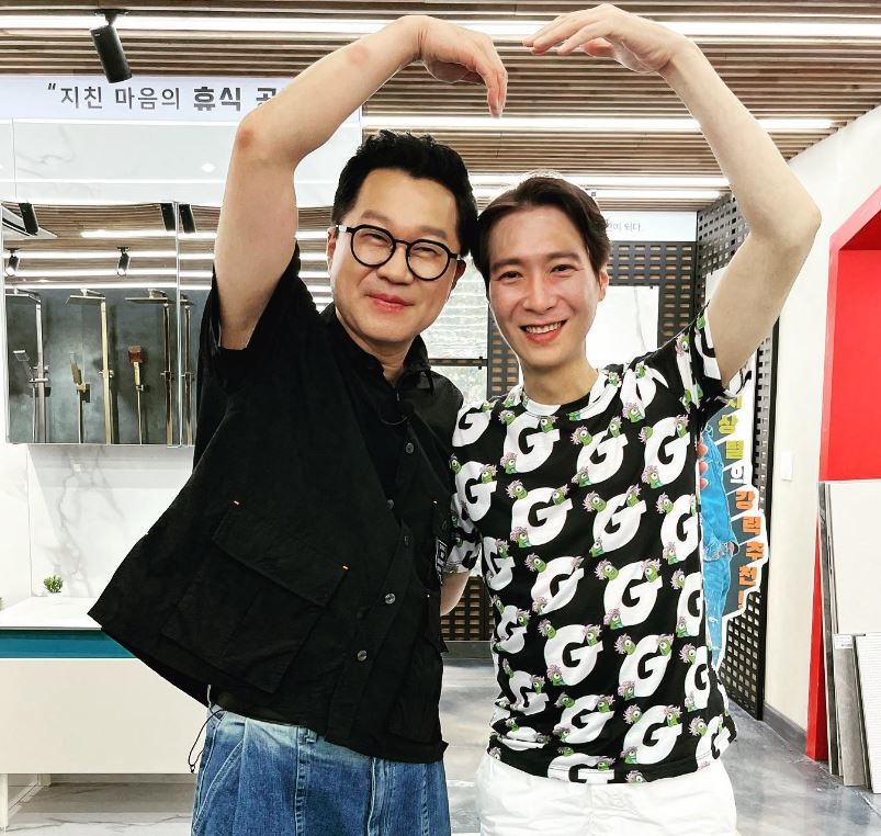 (왼쪽부터) 지상렬과 고지용 / 고지용 인스타그램