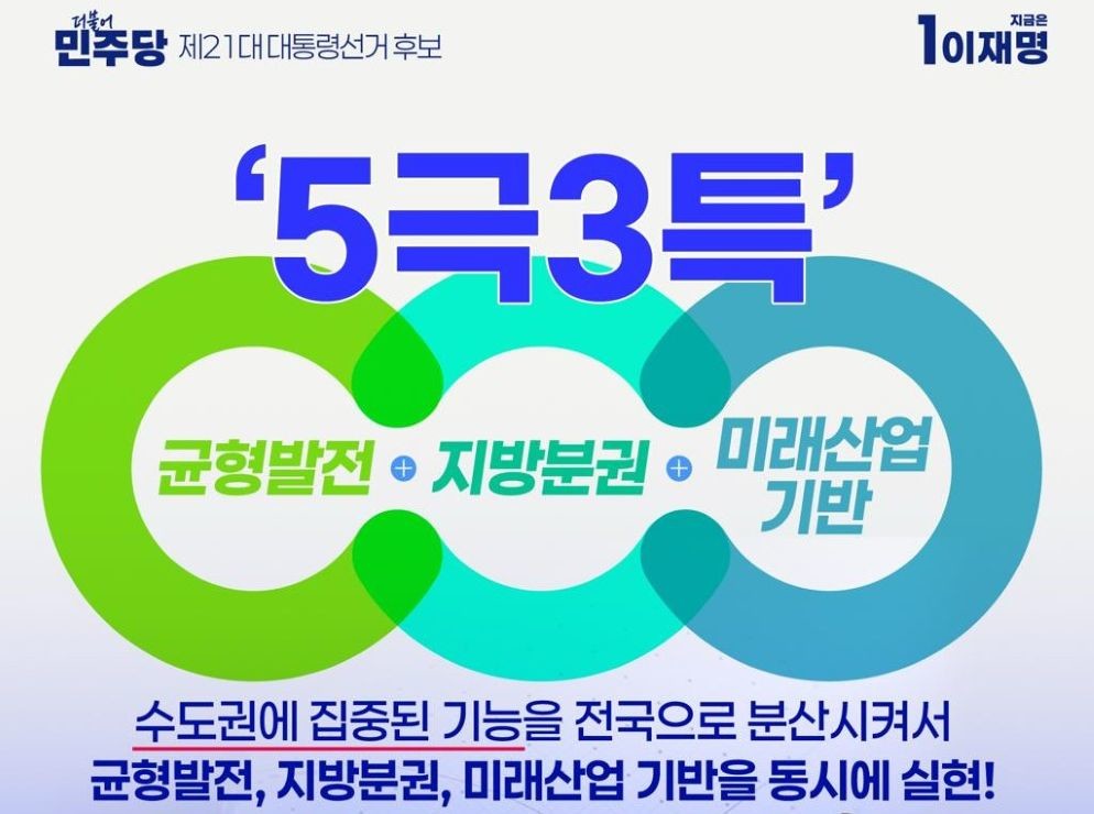 이재명 캠프, ‘5극 3특’ 전략으로 정책 방향 제시 / 민주당 세종시당 선거대책위원회