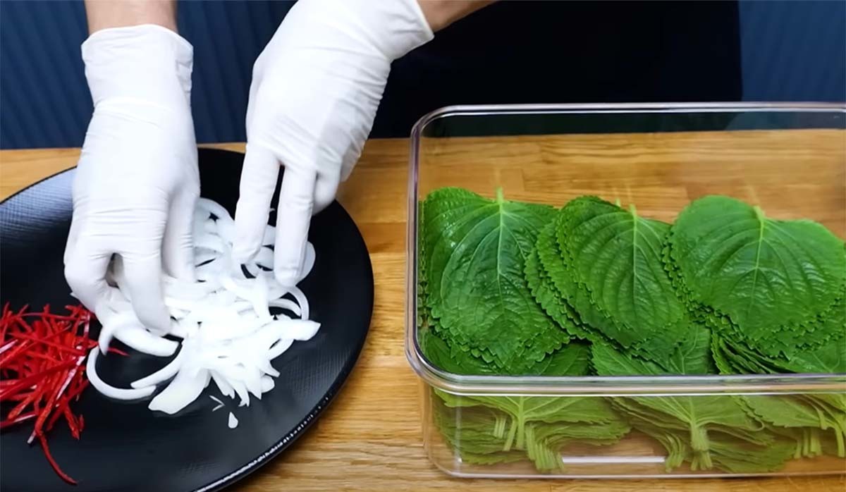 깻잎 물김치 만드는 과정. / '김대석 셰프TV' 유튜브