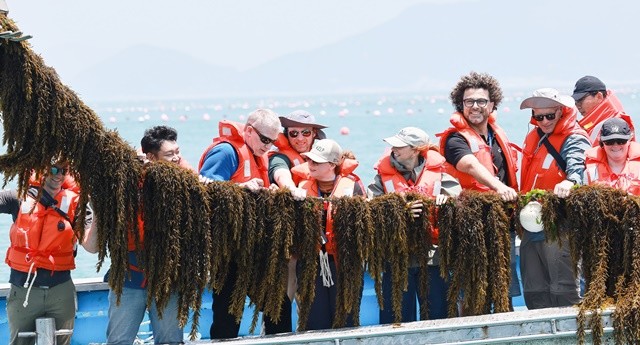 세계자연기금(WWF), 미국 등 해조류산업 관계자 완도 톳 양식장 방문