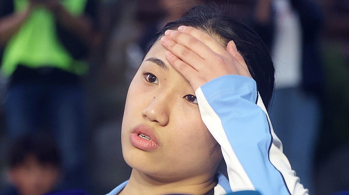 Ahn Se-young, a badminton national team player, faces a tough challenge at the Indonesia Open.
