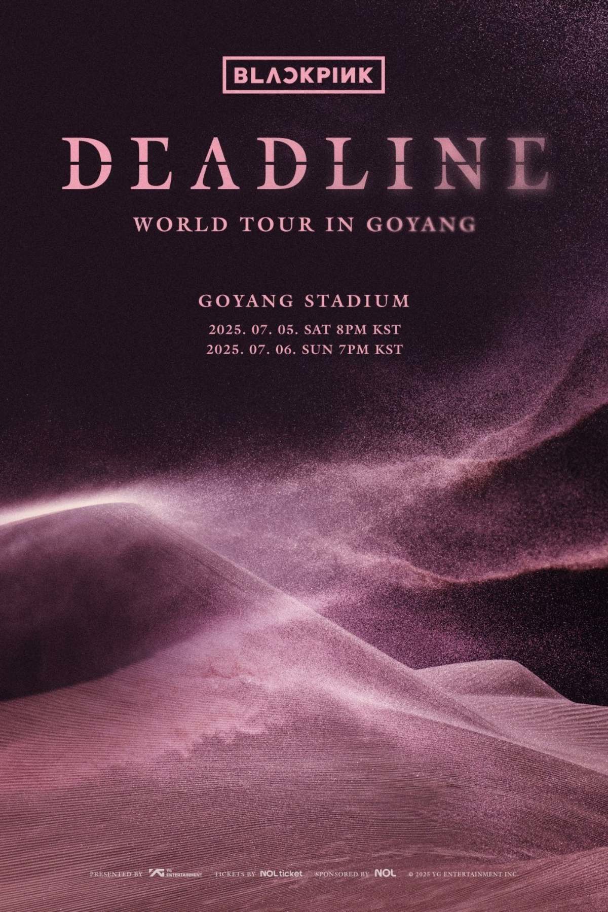 블랙핑크 새로운 월드투어 '데드라인' / YG 엔터테인먼트 제공