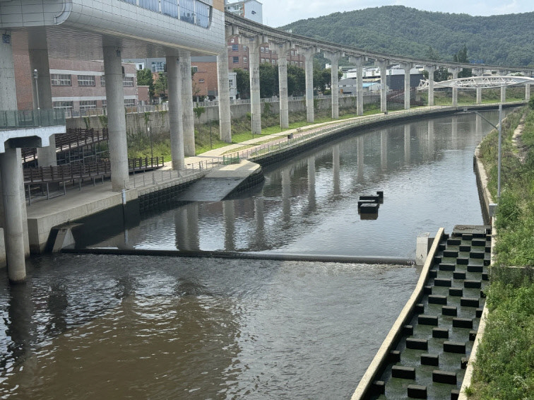 대구 팔거천 하천시설 전경. / 대구 북구 제공