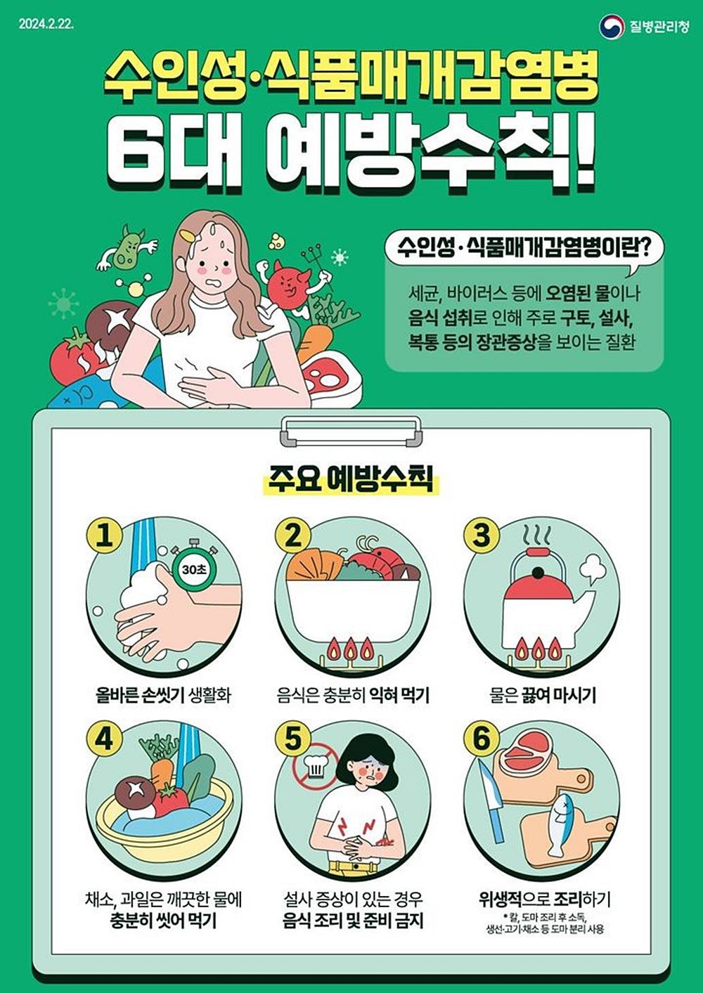 경기도와 질병관리청 수도권질병대응센터는 최근 경기도 남양주시에 있는 한 음식점에서 육회비빔밥 섭취 후 장출혈성대장균(EHEC) 감염병 집단발생이 확인돼 역학조사를 진행했다고 지난 3일 밝혔다. 현재(3일 기준)까지 확인된 조사 결과를 보면 지난달 19일 남양주에 있는 해당 음식점에서 육회비빔밥을 먹은 손님 29명 가운데 26명(89.7%)이 다음 날부터 설사·근육통 등의 증상을 호소했다. / 질병관리청 제공