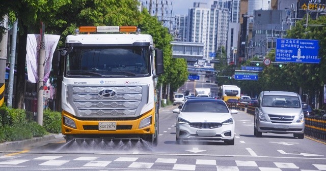 폭염대응 살수차 운행