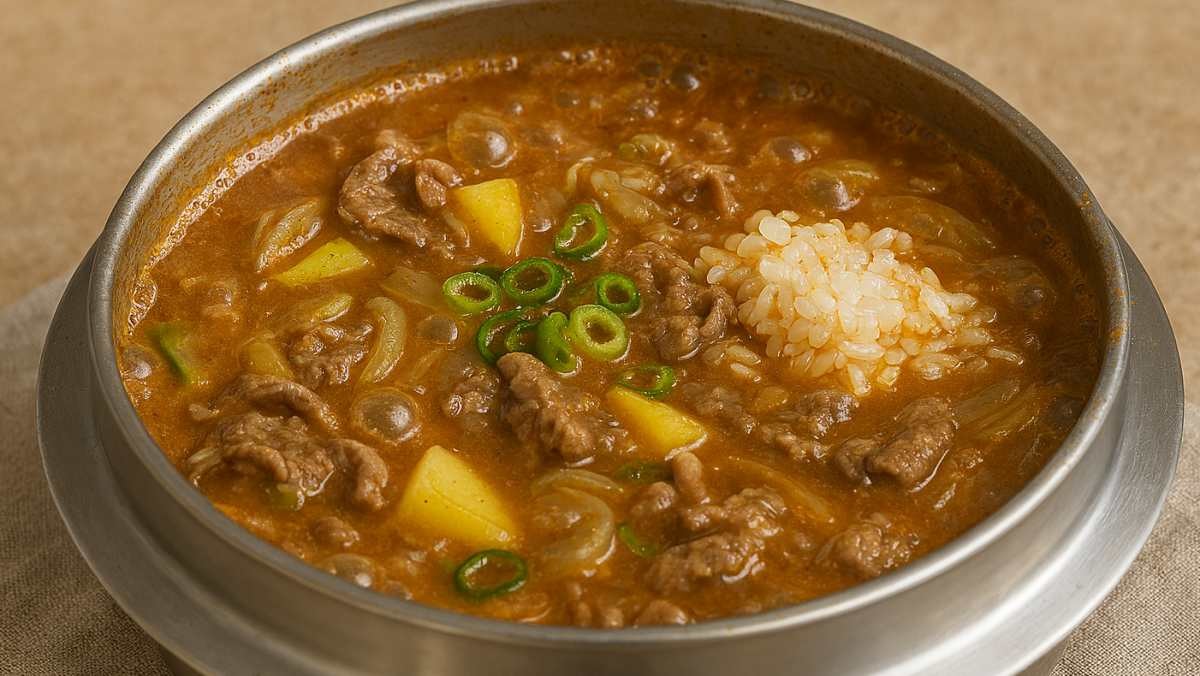 걸쭉하게 끓여진 된장술밥. 기사 내용을 바탕으로 AI가 생성한 자료사진.