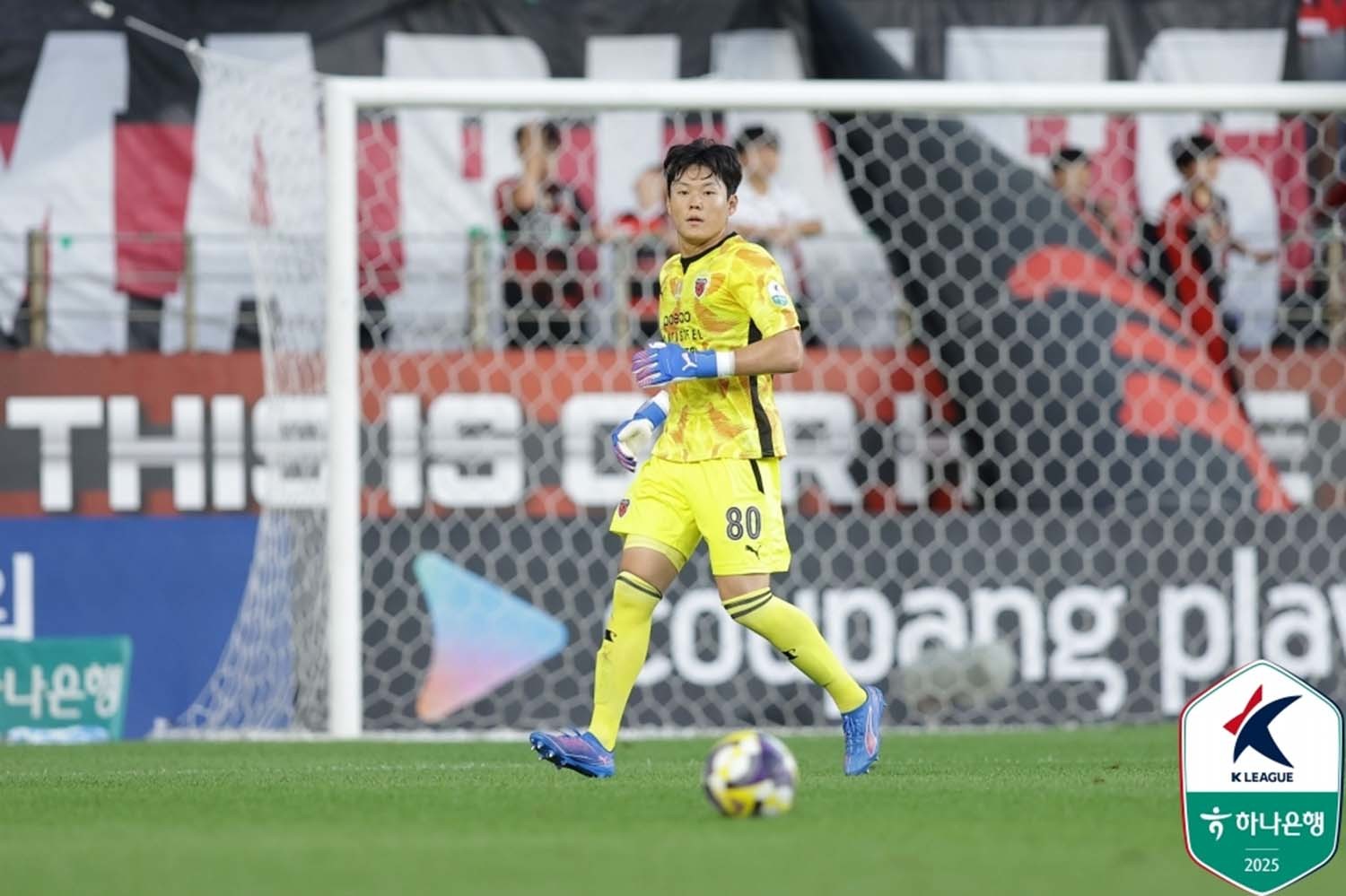 19일 전북과 경기에서 K리그 데뷔전을 치른 포항 골키퍼 홍성민. / 한국프로축구연맹