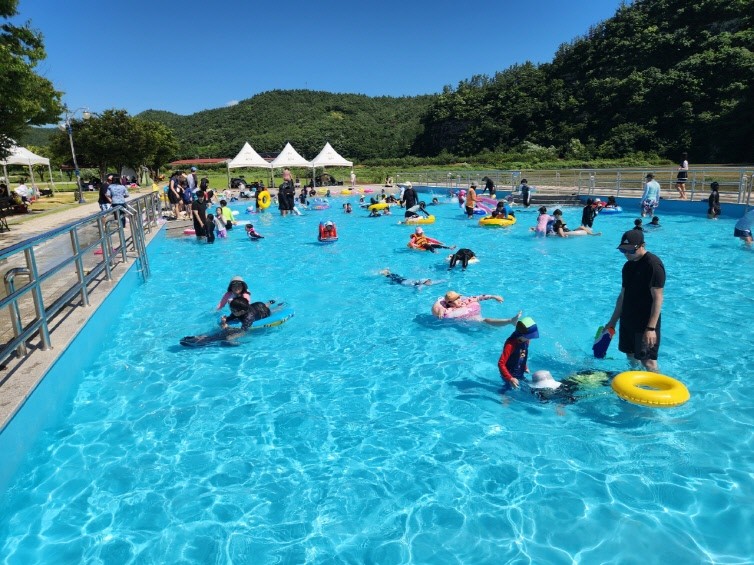 임고강변공원 어린이 물놀이장 전경 / 영천시 제공