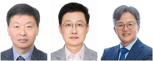 기계공학과 안동규 교수,전자공학과 황석승 교수, 생명화학공학과 신현재 교수(왼쪽부터)