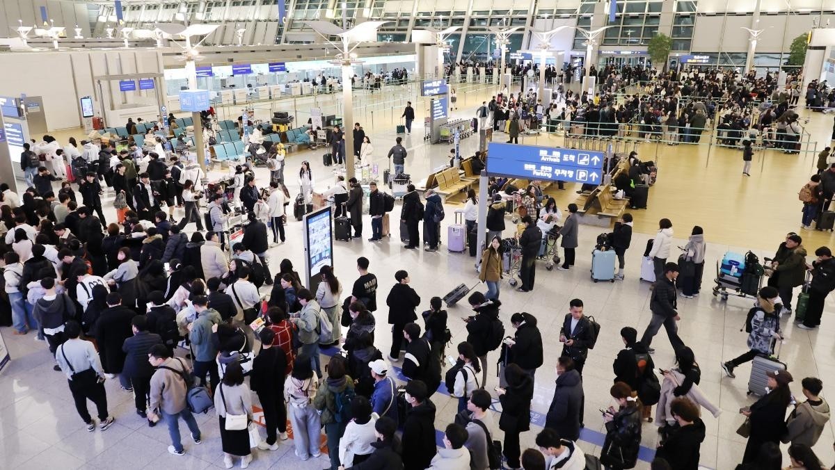 인천국제공항 제1여객터미널 출국장 모습. / 연합뉴스