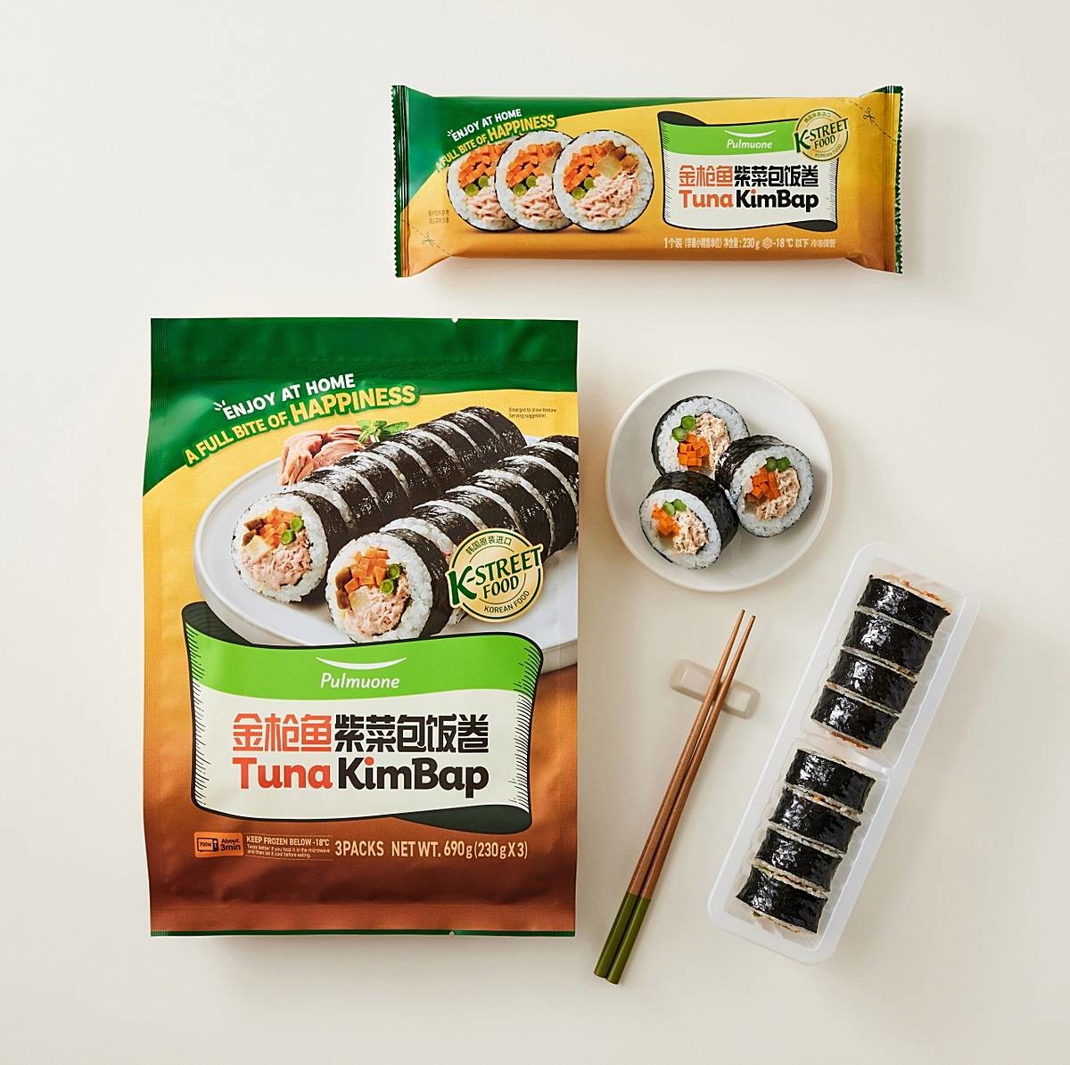 풀무원이 중국에 수출 중인 참치김밥 / 연합뉴스, 풀무원 제공