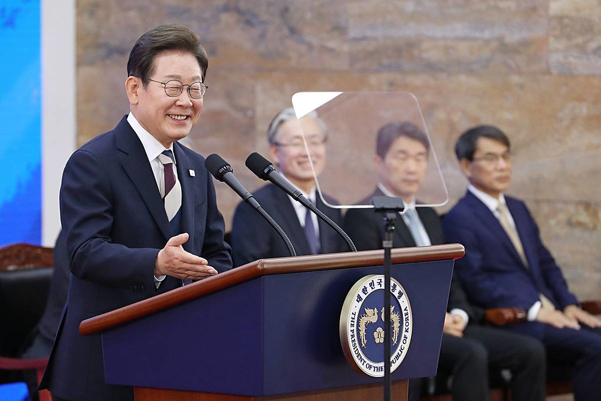 미소 짓는 이재명 대통령 / 뉴스1