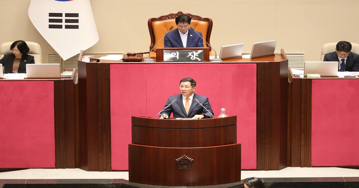 국회 본회의 5분 자유발언 하는 이상휘 국회의원/이상휘 의원실