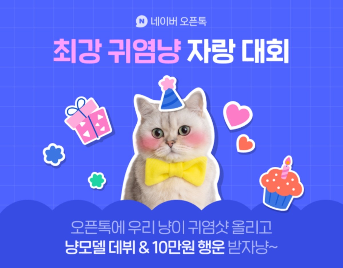 고양이 자랑 대회 포스터 / 네이버 제공
