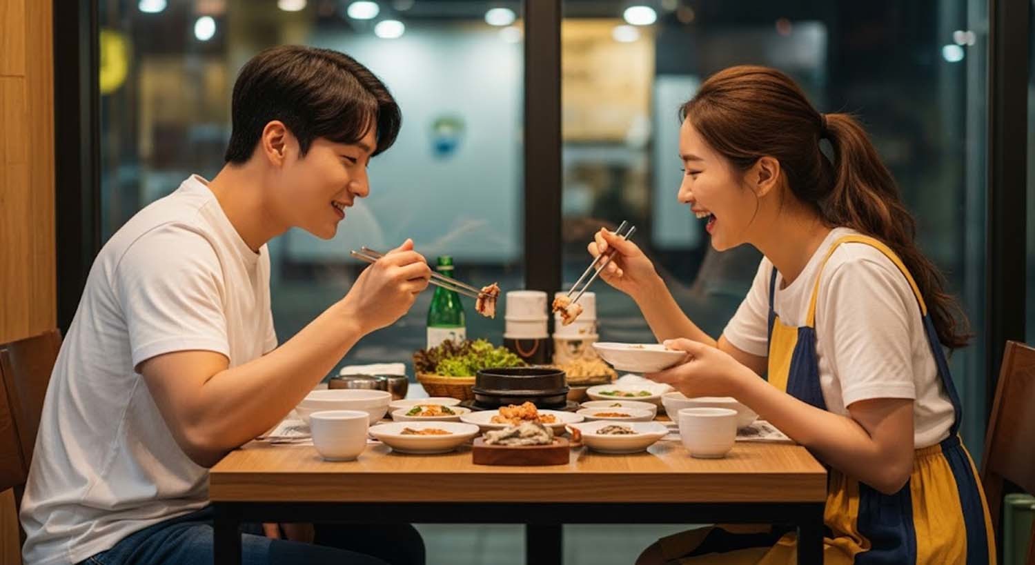 금속 젓가락은 한국인들만 대중적으로 이용하는 식사 도구로 알려졌다. AI 툴로 제작한 이미지.