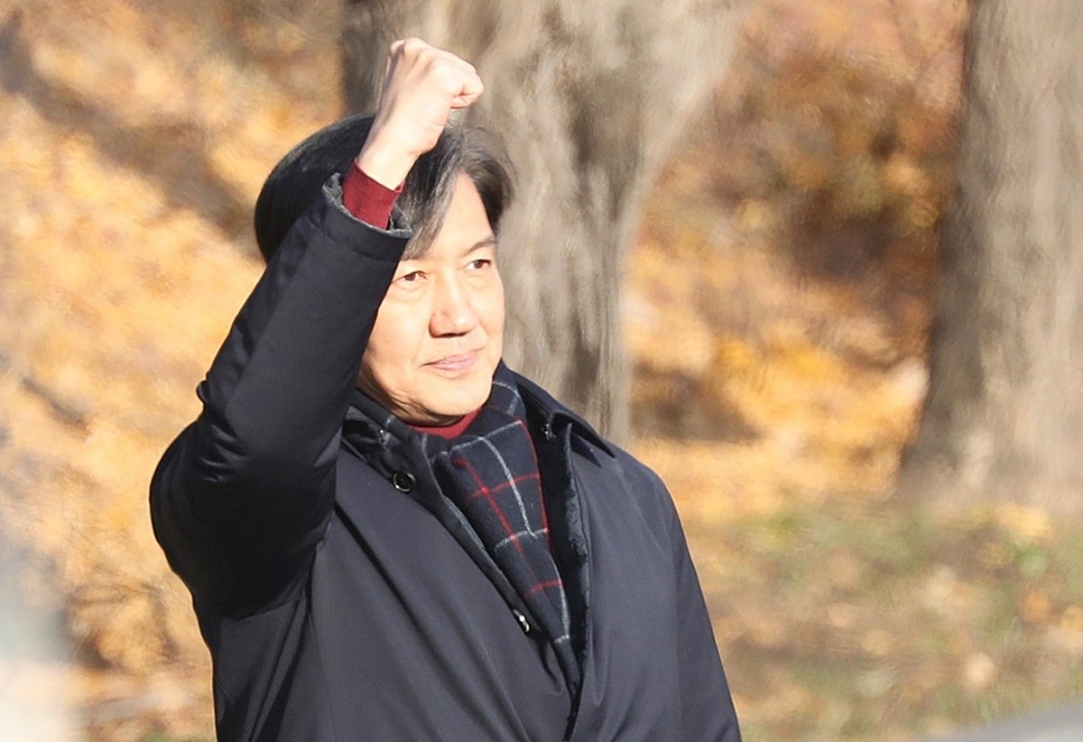 조국 전 조국혁신당 대표 자료 사진. 최근 우원식 국회의장이 수형 생활을 하고 있는 조국 전 조국혁신당 대표를 면회한 것으로 전해졌다.      / 뉴스1