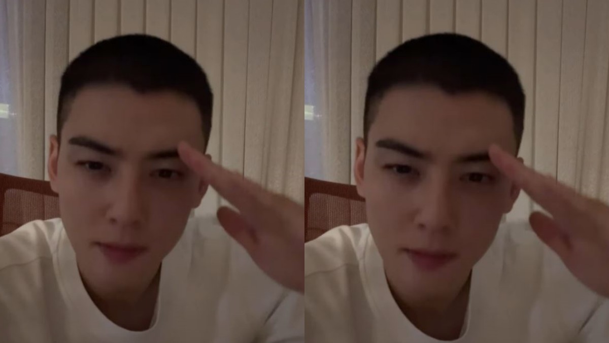 라이브 방송 진행한 차은우 / 차은우 유튜브 채널 캡처