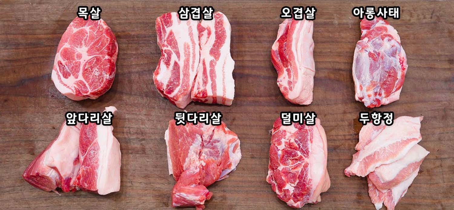 부위별 돼지고기 / '일타쿠마' 유튜브