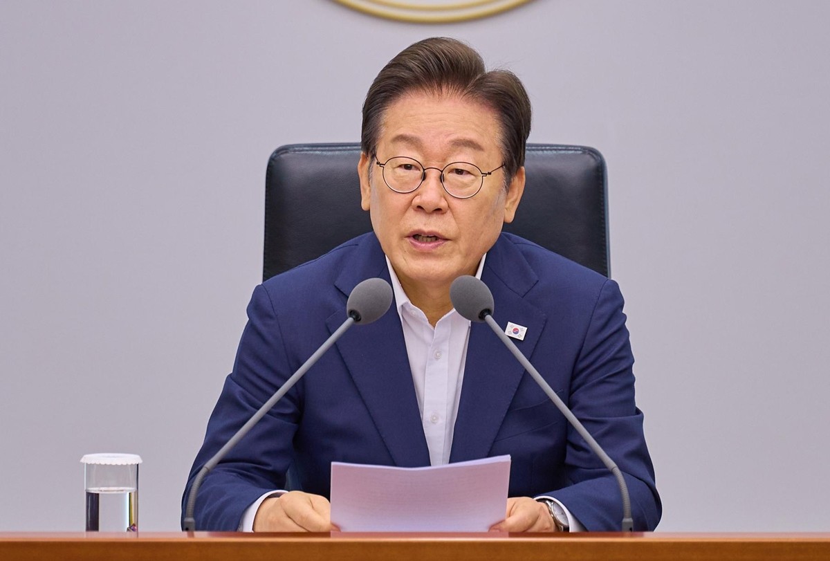 이재명 대통령이 30일 서울 용산 대통령실 청사에서 열린 비상경제점검 태스크 포스(TF) 3차 회의에서 발언하고 있다. / 대통령실