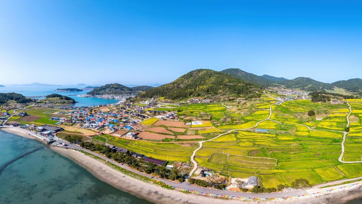 완도군 인근 청산도 도락리 바닷가 마을. / Stock for you-shutterstock.com