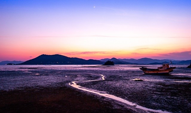 순천 와온해변 일몰