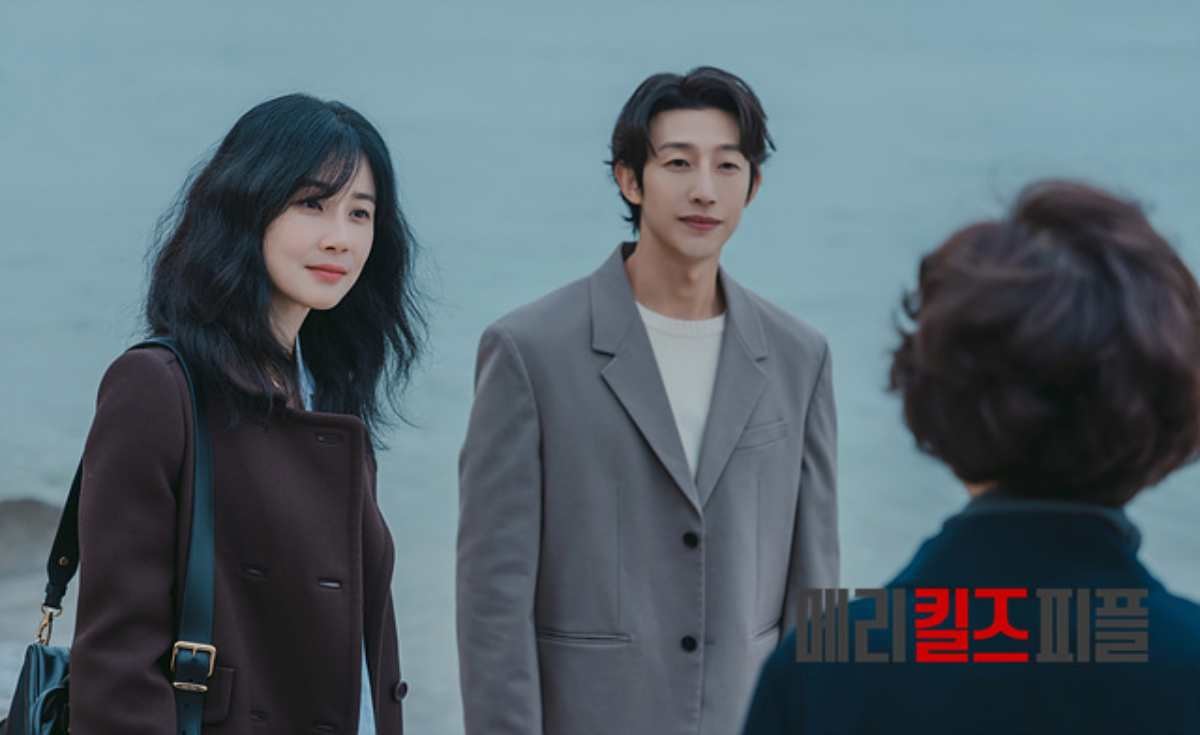 '메리 킬즈 피플' 주연 이보영과 강기영. / MBC 제공
