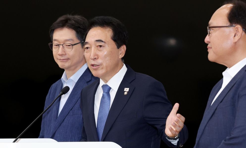 박수현 국정기획위원회 국가균형성장특별위원회 위원장, 대통령 세종 집무실 건립 신속 추진 과제 선정 내용 발표<자료사진> / 뉴스1