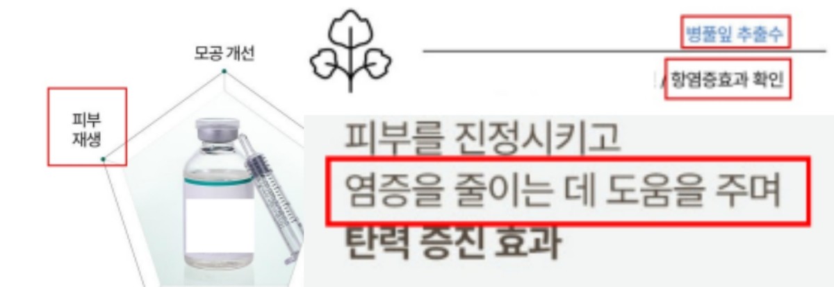 의약품 오인 광고 사례 / 식약처 제공
