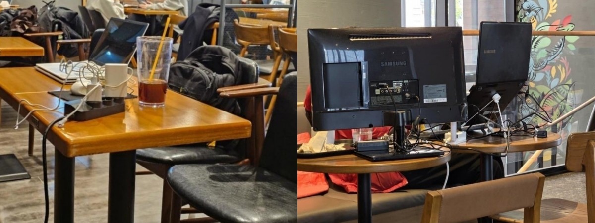 카공족 자료 사진 / 온라인 커뮤니티 캡처