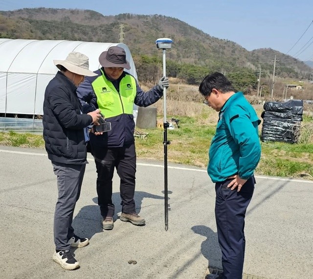 장성군이 지적기준점 일제조사를 마무리했다.