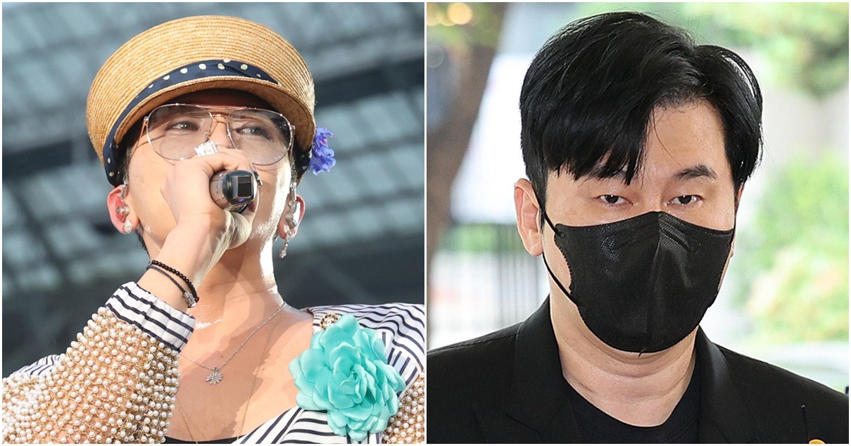 지드래곤과 양현석 YG엔터테인먼트 회장 / 뉴스1