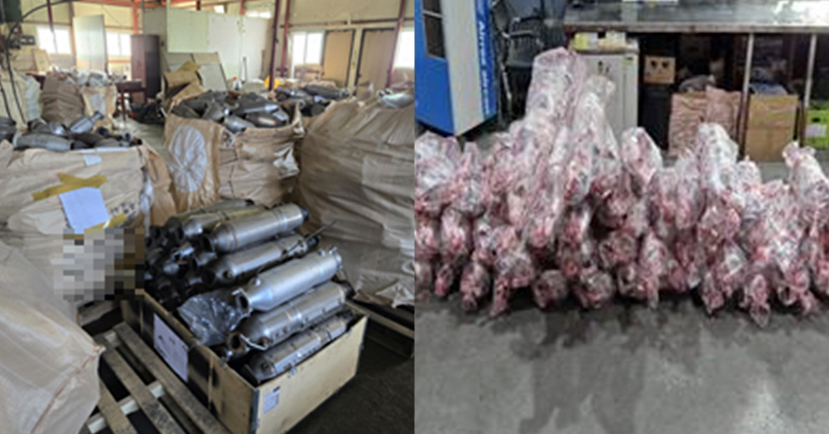 단속에서 적발된 불법 제품들. / 환경부