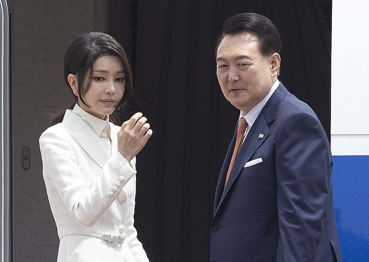 윤석열 전 대통령 부부. / 뉴스1