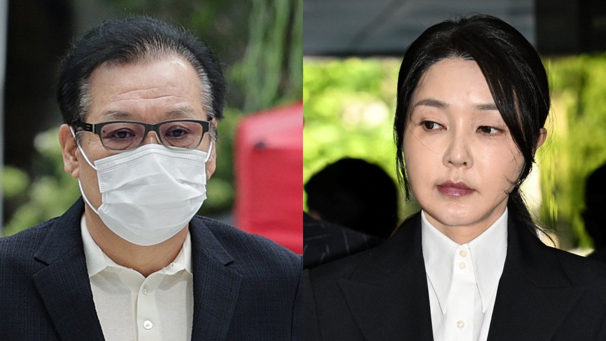 '건진법사' 전성배 씨와 김건희 여사 / 뉴스1
