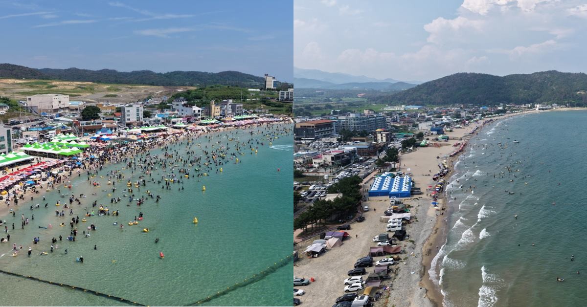포항시 해수욕장 전경/포항시