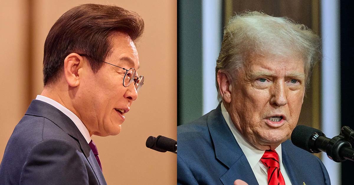 이재명 대통령(대통령실)과 도널드 트럼프 미국 대통령(백악관)