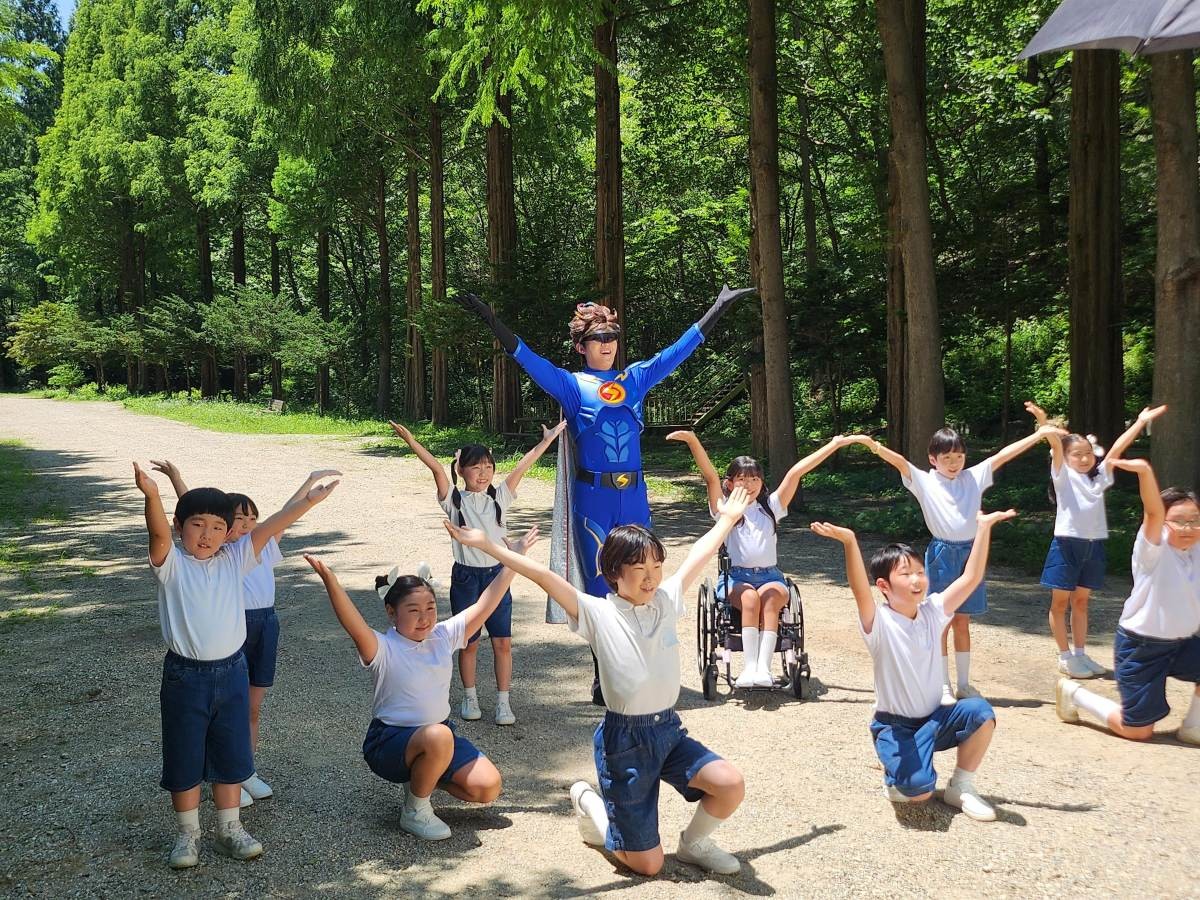 번개맨 촬영 장면 / 논산시