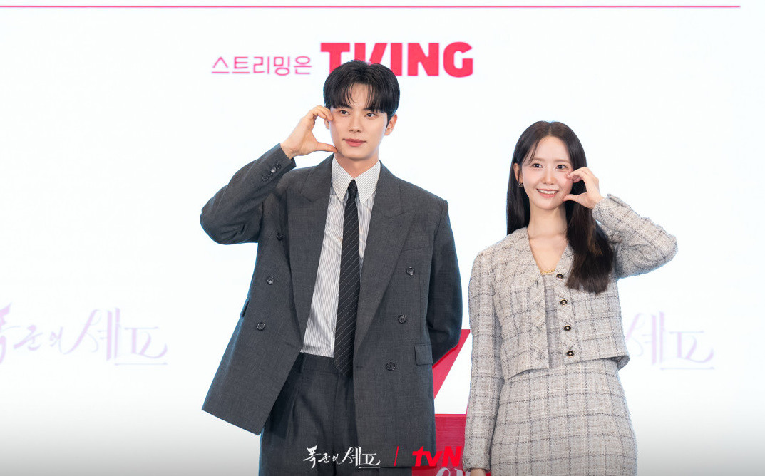 드라마 '폭군의 셰프'에서 호흡을 맞춘 이채민과 임윤아 / tvN