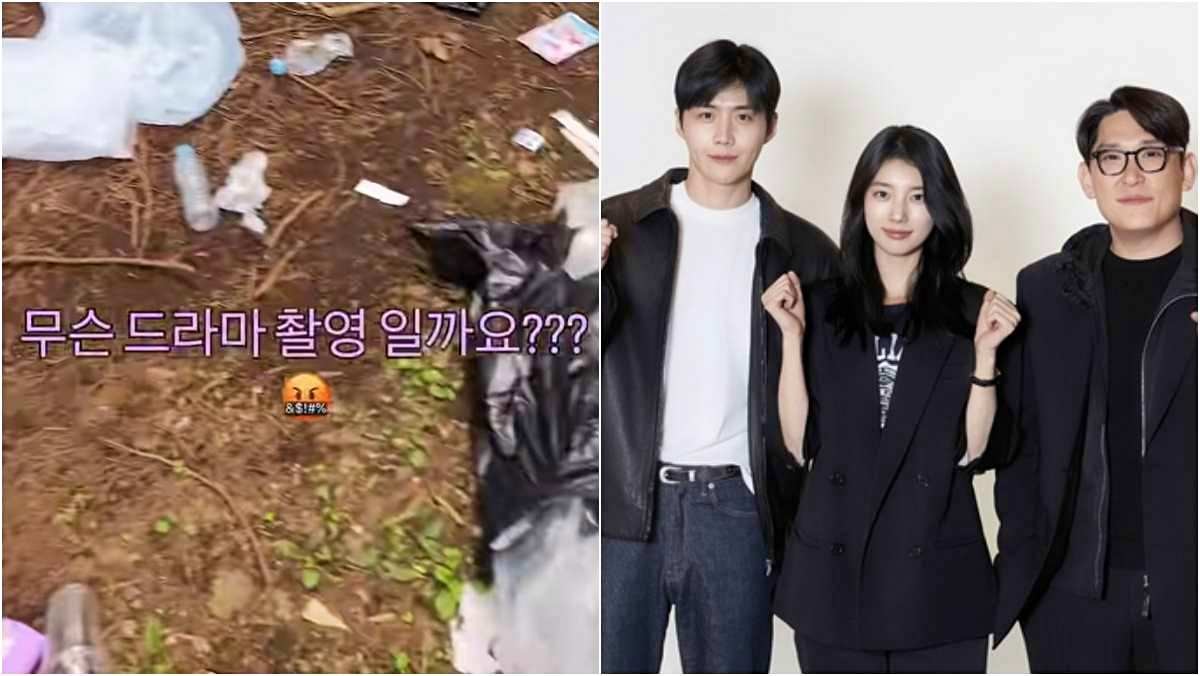 쓰레기 무단 투기 논란 터진 '현혹'. / SNS, 디즈니플러스 제공