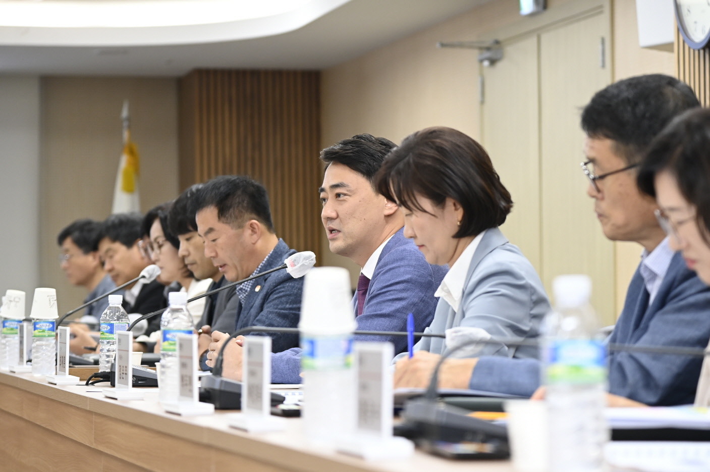 최재훈 대구 달성군수가 지난 29일 대구 달성군청에서 열린 대구 달성군과 국민의힘 간 예산정책협의회 회의에서 발언을 하고 있다. / 대구 달성군 제공