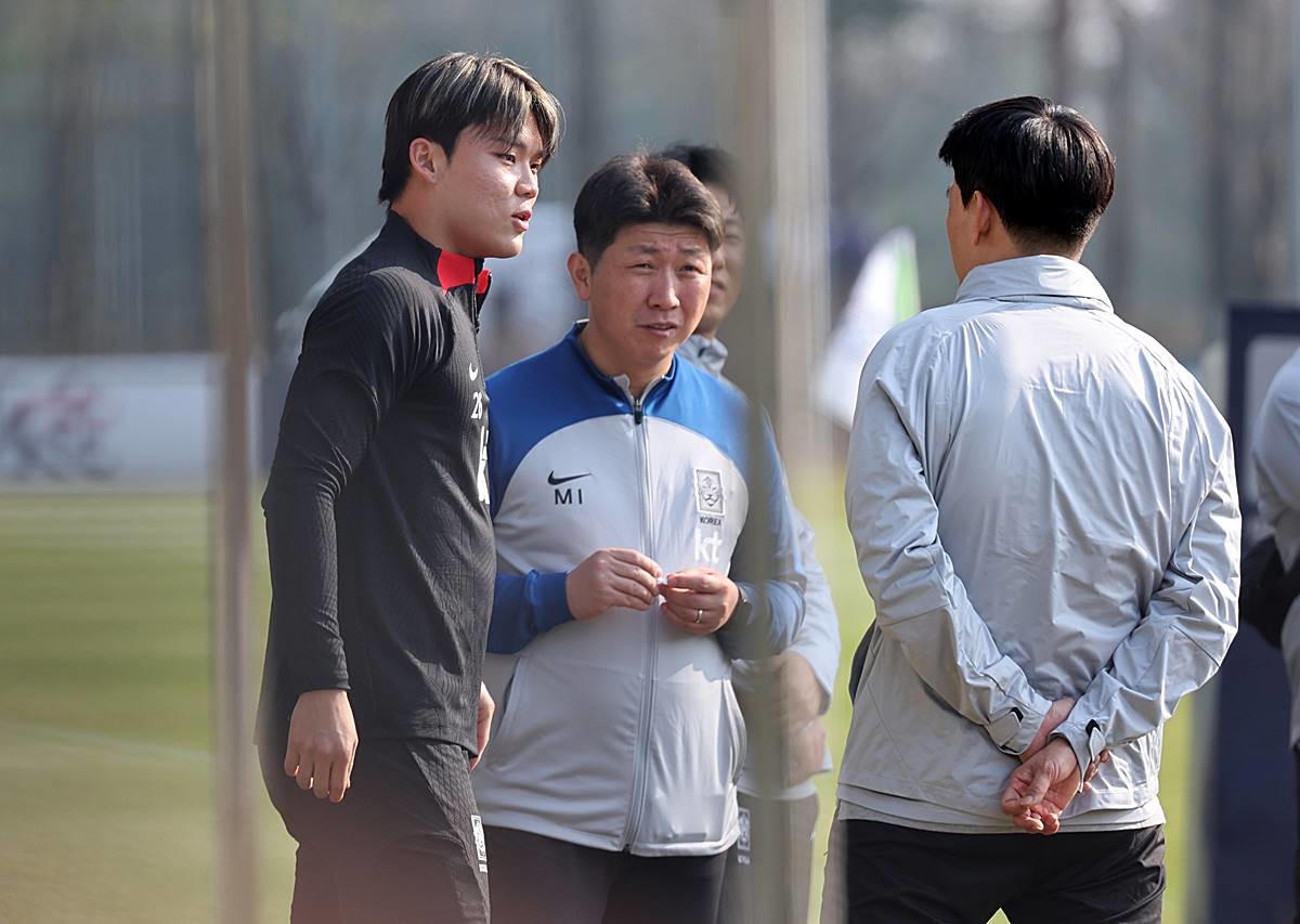 축구 국가대표팀 오현규 / 뉴스1