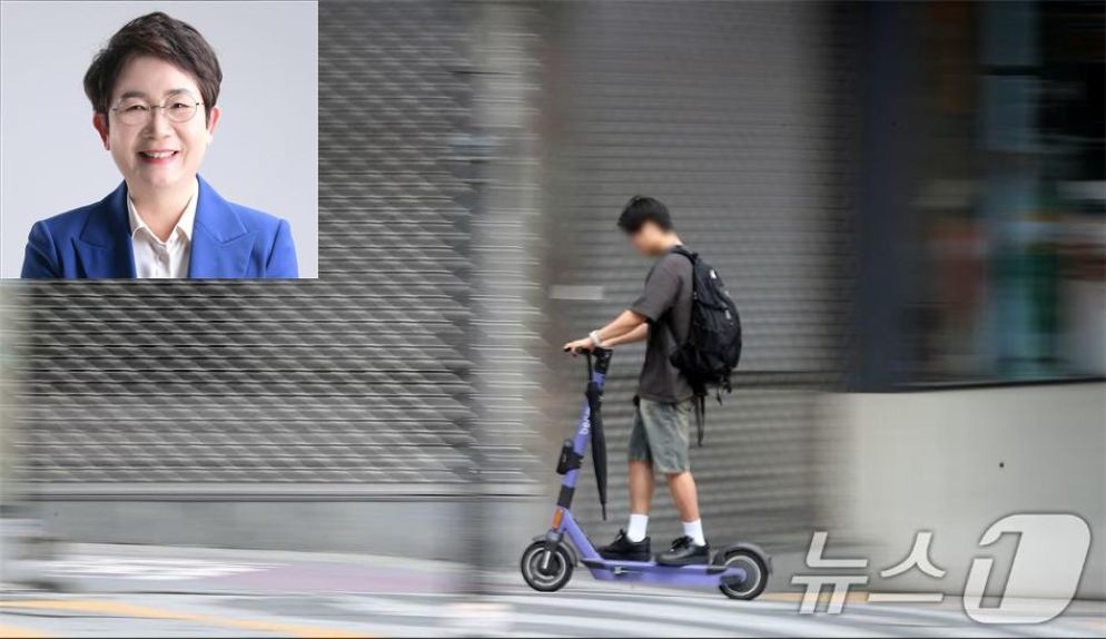 전동킥보드 무면허 운전, 방치된 '도로 위의 무법지대'<자료사진> / 뉴스1, 박정현 의원실