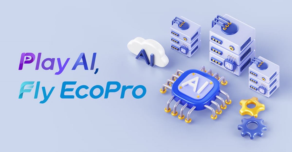 에코프로 ‘AI 캐치프레이즈 공모전’에서 최우수상을 수상한 ‘Play AI, Fly EcoPro’/에코프로